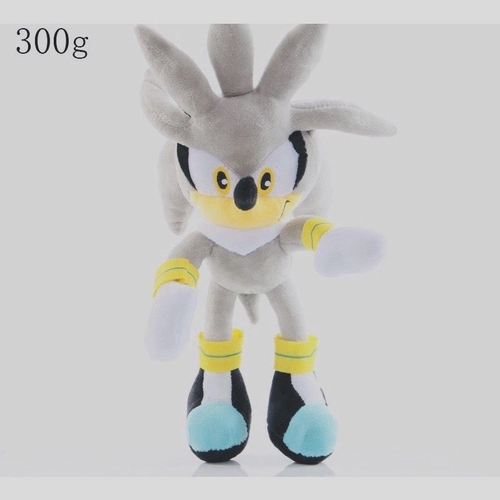 Boneco Pelúcia Sonic Cinza grande 50 cm no Shoptime