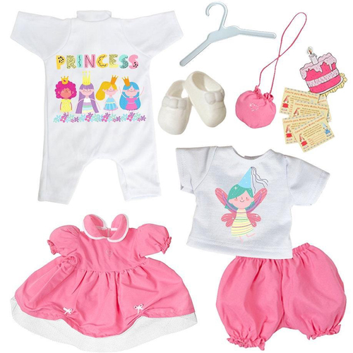 Kit roupinhas boneca bebe reborn rosa acessorios - Poshop Bebê