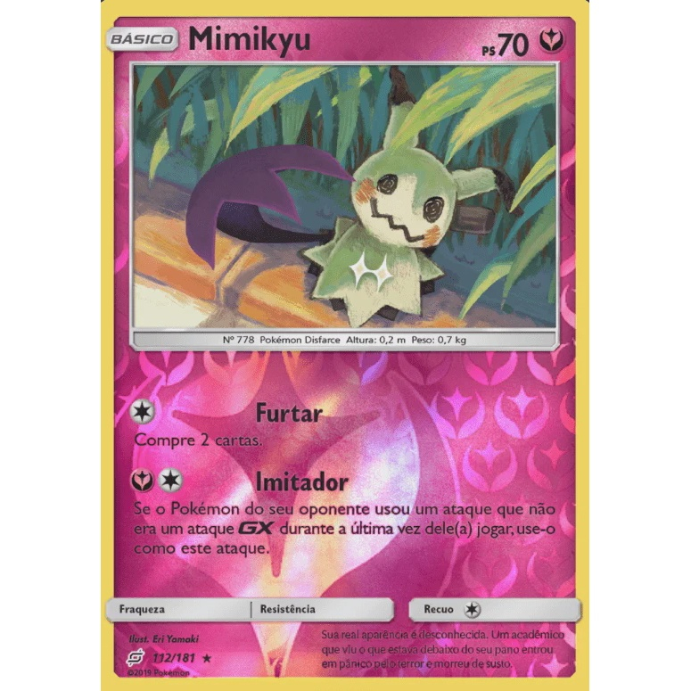 Mimikyu (112/181) REV FOIL - Carta Avulsa Pokemon - Planeta Nerd-Geek