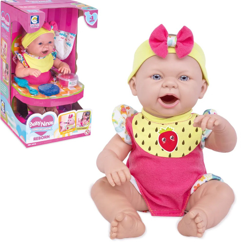 Berço De Balanço Boneca Reborn Baby Ninos Cotiplas 2426