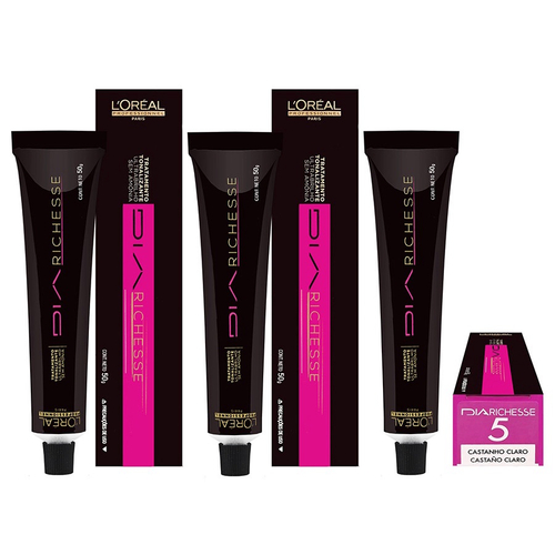 Loreal Kit c/3 Dia Richesse Tonalizante 5.0 Castanho Claro