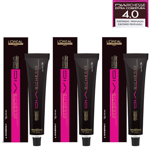 Tonalizante L'Oréal Professionnel Diarichesse 4.0 Castanho Profundo 50 g