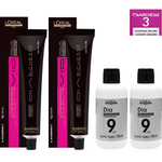 Kit Igora 12.0 Super Clareador Natural, 9.7 Louro Extra Claro Cobre, 02 un  ox 30vol e Tonalizante Flamingo 150ml