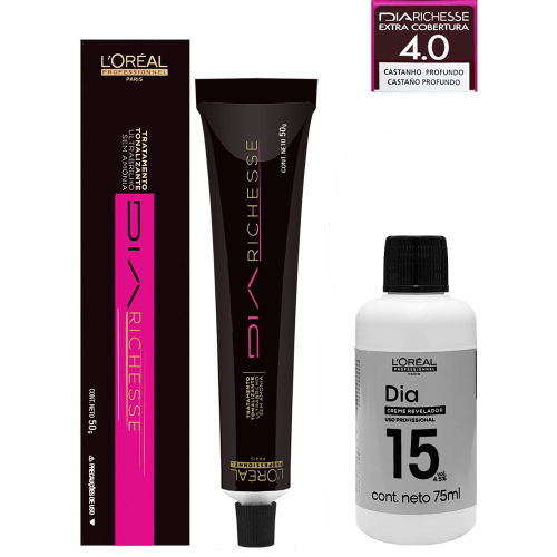 Loreal Kit Dia Richesse c/ 3 Tonalizantes 50g 5.0 Castanho Claro