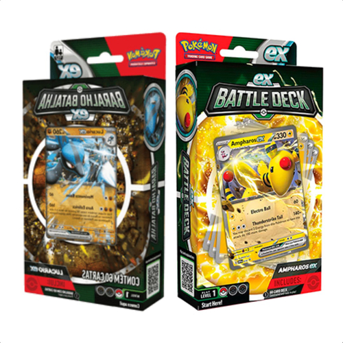 Kit 2 Decks Pokémon Cartas Baralho Batalha Deoxys Zeraora V