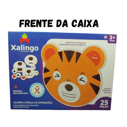 Quebra Cabeças - 25 Peças - Encaixe As Expressões - Xalingo