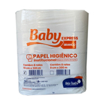 Papel higiênico rolão branco Plus 10x300 com 8 rolos - Baby