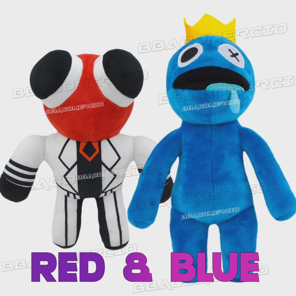 Kit Pelúcia Rainbow Friends Roblox Boneco Blue Azul e Rosa - BBACOMERCIO -  Bonecos - Magazine Luiza