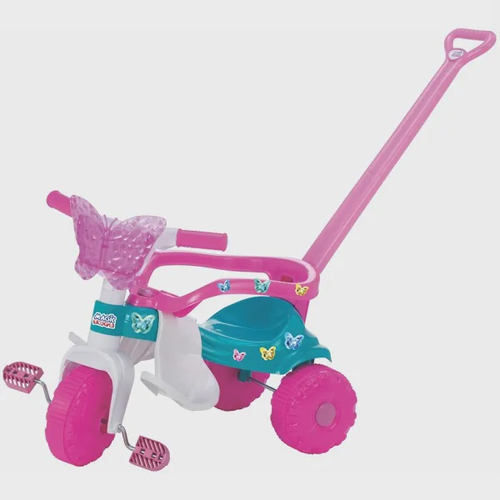 Triciclo Velotrol Infantil Bebe Motoca - Rosa + Empurrador na Americanas  Empresas