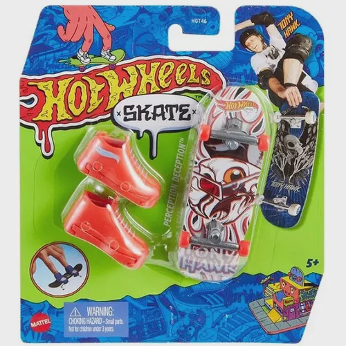 Hot Wheels Skate De Dedo Profissional Com Tênis Fingerboard