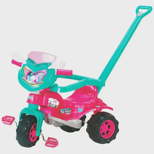 Totoka Triciclo Motoca Bebe Totokinha Rosa Cardoso no Shoptime