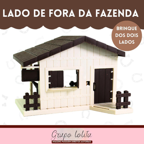 Brinquedo Kit Cavalos Acessórios Cerca Fazenda Animal Haras em Promoção na  Americanas