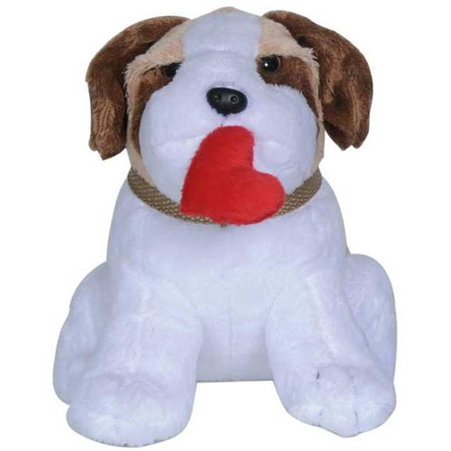 Cachorrinho De Pel cia Com Cora o 25Cm Lovely Toys em Promo o