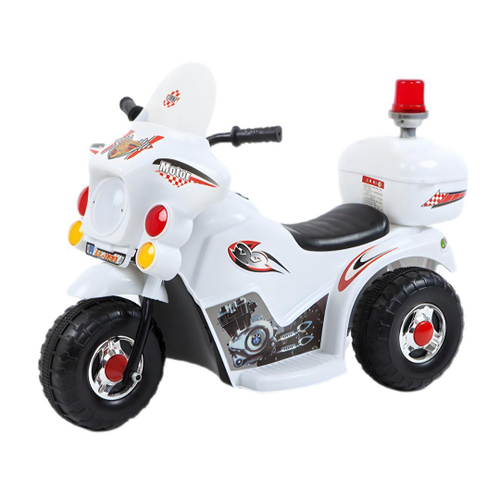 Mini Moto Elétrica Infantil Branca Triciclo Para Crianças Policia em  Promoção na Americanas