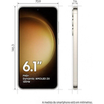 Smartphone Samsung Galaxy S23 128Gb Creme 5G 8Gb Ram 6,1 Câm