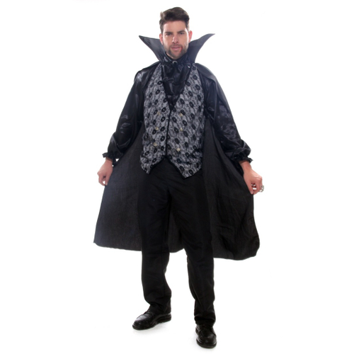 Fantasia de Drácula Vampiro Masculino Adulto Completa C/ Cartola