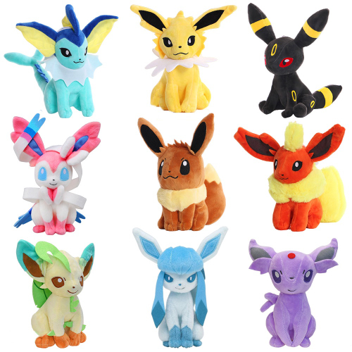 Eevee Evoluções Pelúcia Original Tomy 12cm Unidade Unidade