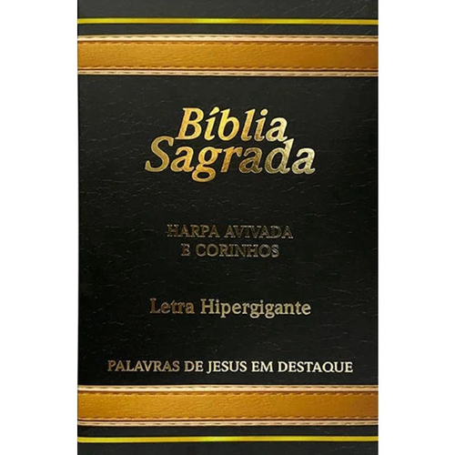 Bíblia Sagrada - Letra Hiper Gigante - Harpa E Corinhos - Luxo