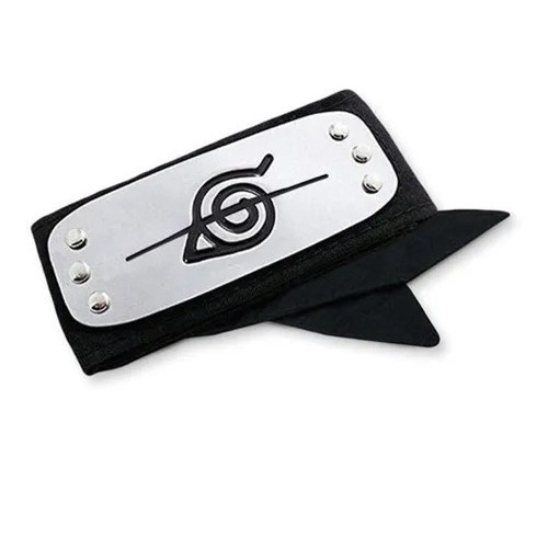 Kit 2 Colar Naruto Bandana de Konoha Aldeia da Folha Anime Geek