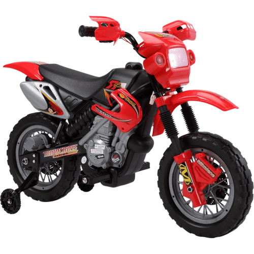 Mini Moto Cross Elétrica Infantil Motoca Menino Vermelha - xplast