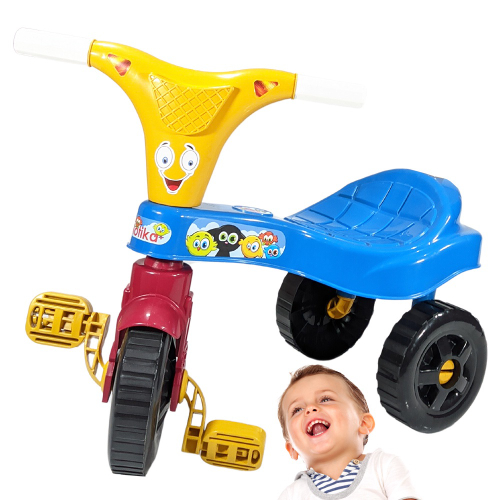 Triciclo Velotrol Infantil Bebe Motoca Menino em Promoção na Americanas