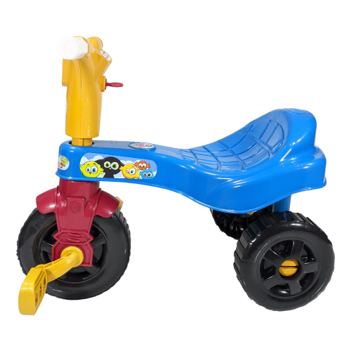 Motoca Triciclo Velotrol Infantil Com Empurrador Menino Azul