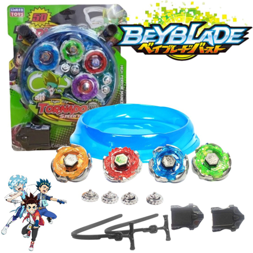 Beyblade 4 In 2 Com Luz + 4 Beyblade + 2 Lançadores Arena em Promoção na  Americanas