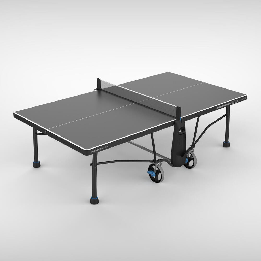 Mesa de Ping Pong Dobrável com Rodas para Interior e Exterio