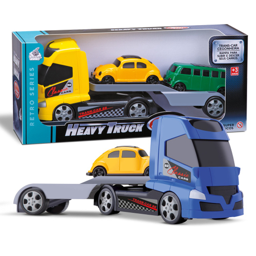 Caminhão Top Truck Cegonha Com Carrinhos App Jogo - Bs Toys