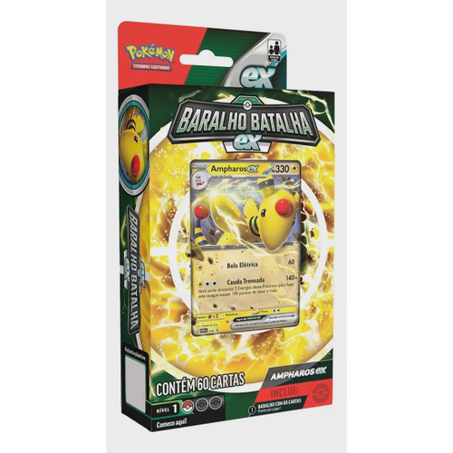 Deck Pokemon Baralho Batalha Ex Carta Ultra Rara Copag Novo