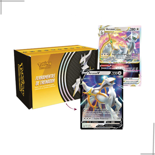 Pokémon Arceus V Box Ferramenta De Treinador 122 Carta 2023 em Promoção na  Americanas