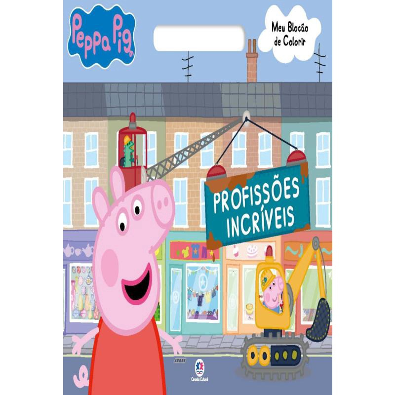 Livro Blocão de colorir Peppa Pig - Profissões incríveis - Ciranda Cultural