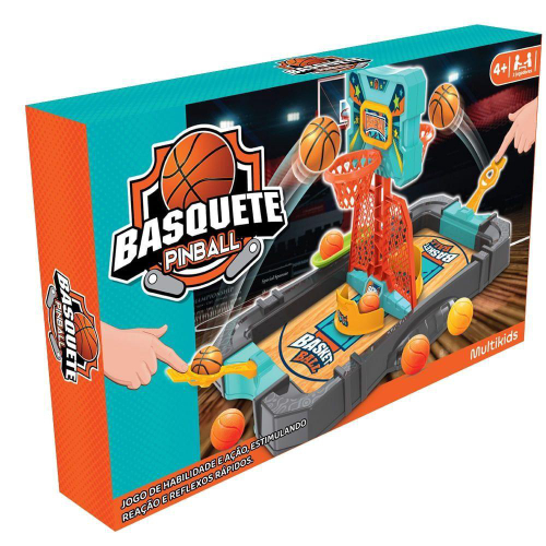 Jogo De Basquete Basket Ball Cesta Com 60 Bolinhas Brinquedo