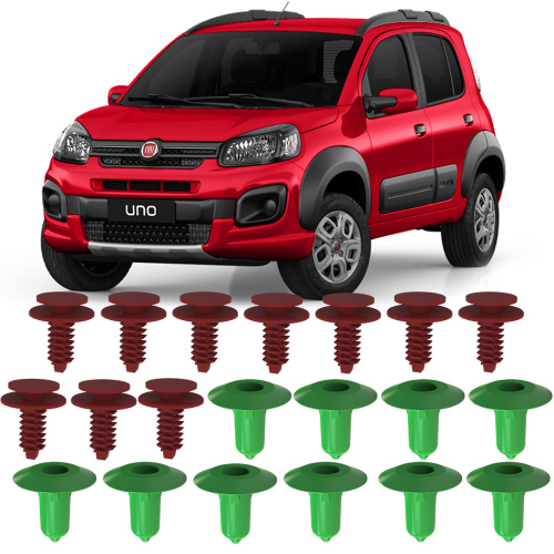 Jogo De Friso Lateral Borrachão Fiat Uno 2011 A 2018 Preto