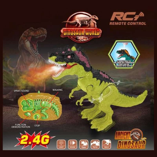 2.4g rc dinossauro brinquedos robô jurássico parque raptor