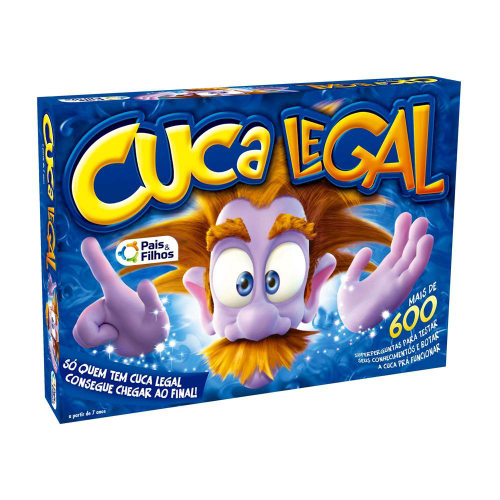 Jogo de tabuleiro infantil cuca legal junior pais e filhoPais e