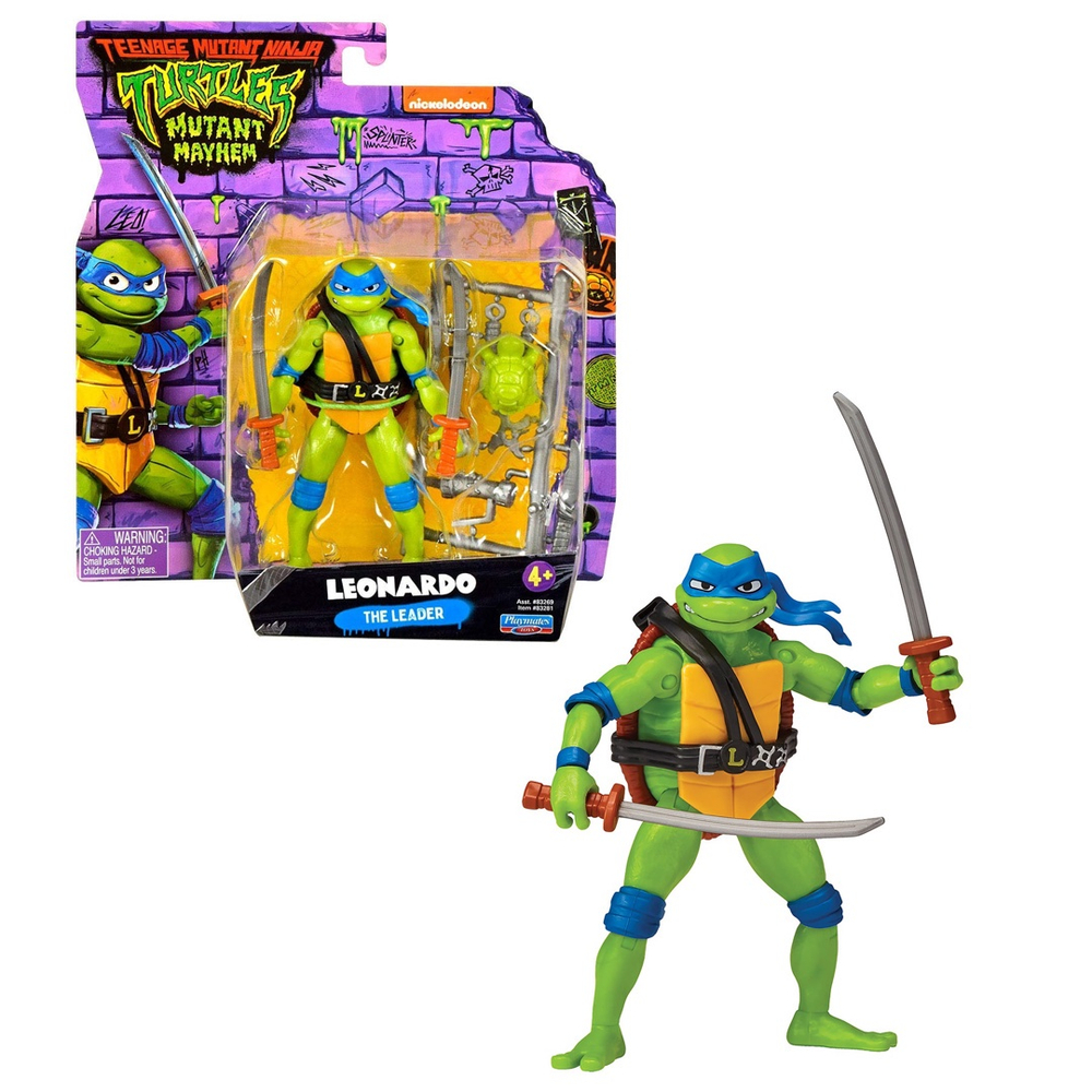 TMNT Donatello Tartarugas Ninjas Nickelodeon playmates boneco figura