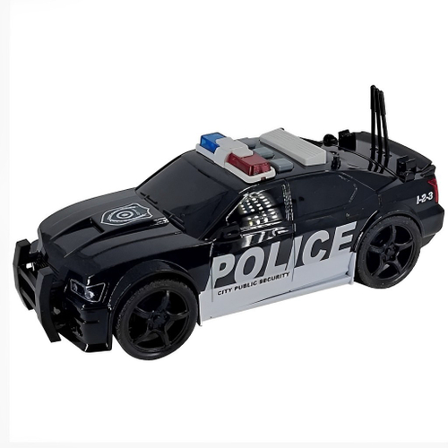 Brinquedo Carrinho de Policia com Luzes e Sons de Sirene Botões - Shiny  Toys 000431