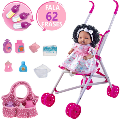 Boneca Collezione Angelina Negra Milk Brinquedos - Lojas Tem