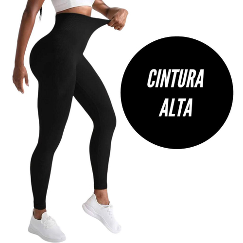 Cal a Legging b sica colorida Leg Fitness Academia Corrida Cintura