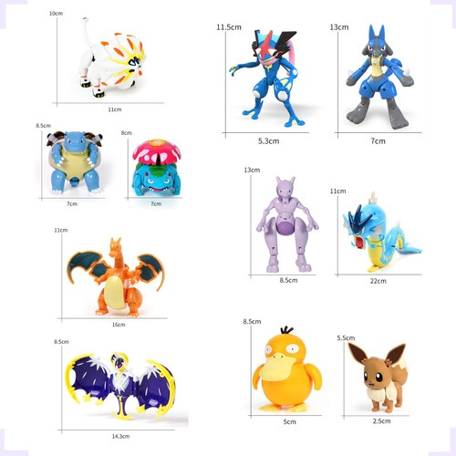 Brinquedo Pokemon Lucario Articulado Pokebola Tamanho Real