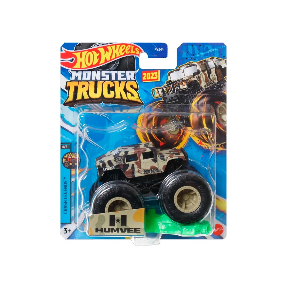 Kit 2x Hot Wheels Monster Trucks Brinquedo Carrinho Fyj44