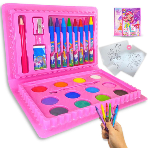 Maleta De Pintura Infantil Floresta Encantada 42 Peças Magic Kids - 1  Unidade - Jandaia