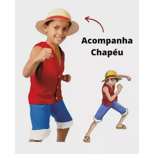 Fantasia Luffy One Piece Infantil