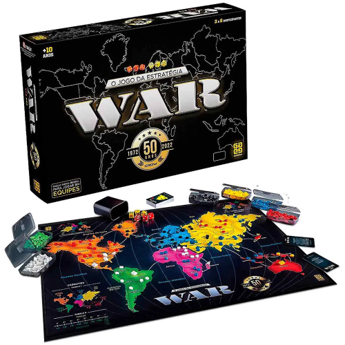 Jogo War 50 anos - Edição Colecionador - Grow - superlegalbrinquedos