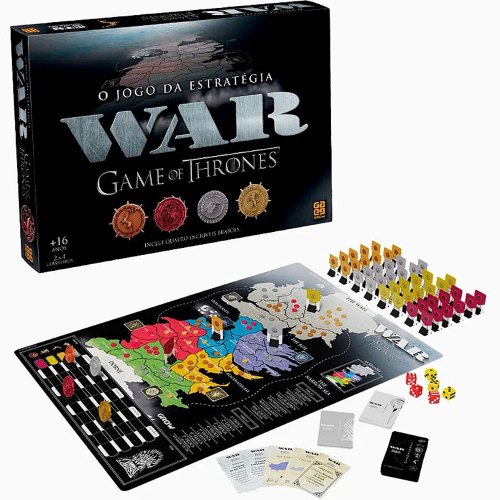 Jogo War 2 Tabuleiro Estratégia com Batalhas Aéreas - Grow - Shop