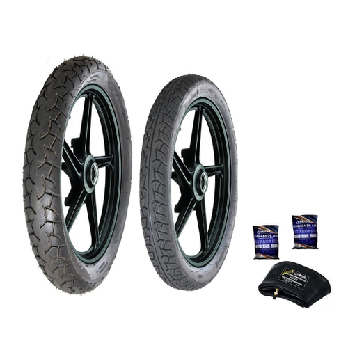 Par Pneu Cbx 200 Strada 100/90-18 + 275-18 Mt65 Pirelli