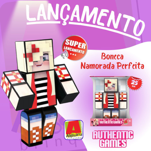 Boneco Authentic Games 25cm Minecraft – 3031215 - Algazarra