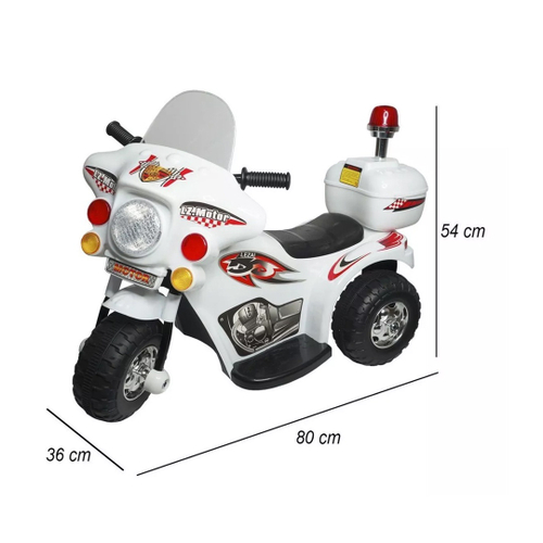 Moto Eletrica Infantil Com Bau