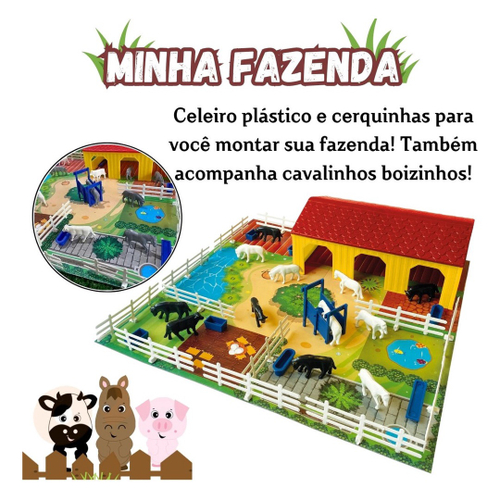 Jogo De Tabuleiro Montar Minha Fazenda Com 41 Peças Nig - ShopJJ